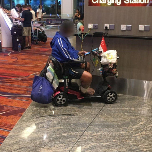 Charging Your Mobility Scooter at the Airport - Falcon Mobility Singapore