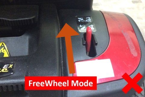 Spitfire EX Mobility Scooter - Unable to drive due to FreeWheel Mode - Falcon Mobility Singapore