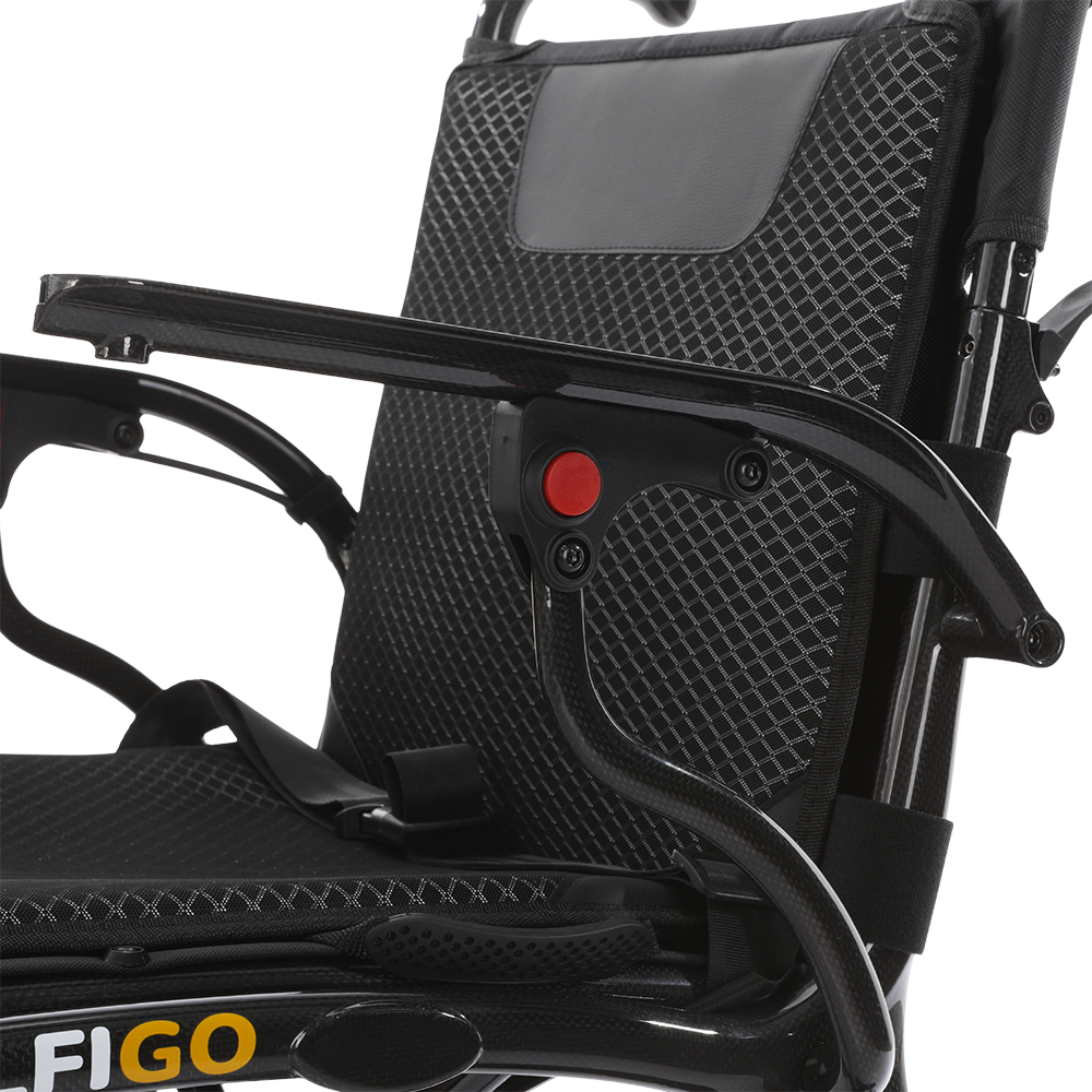 Ultra-Lite Carbon Electric Powered Motorised Wheelchair PMA V2 (10.8 kg) Armrest