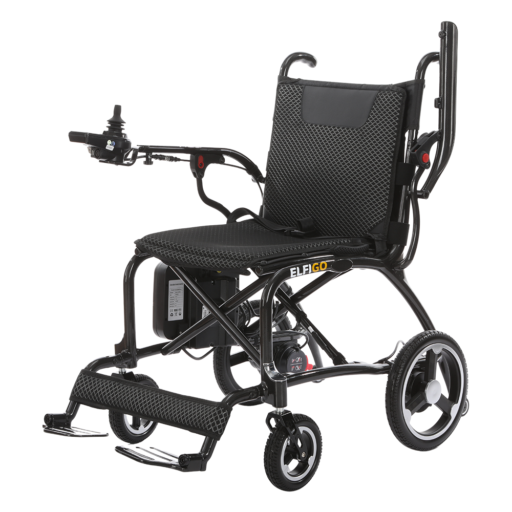 Ultra-Lite Carbon Electric Powered Motorised Wheelchair PMA V2 (10.8 kg) Flip up Armrest