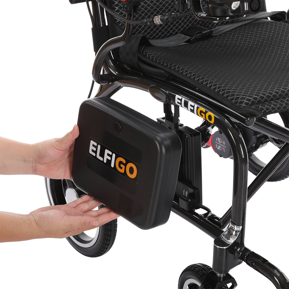 Ultra-Lite Carbon Electric Powered Motorised Wheelchair PMA V2 (10.8 kg) Battery Instalment 2