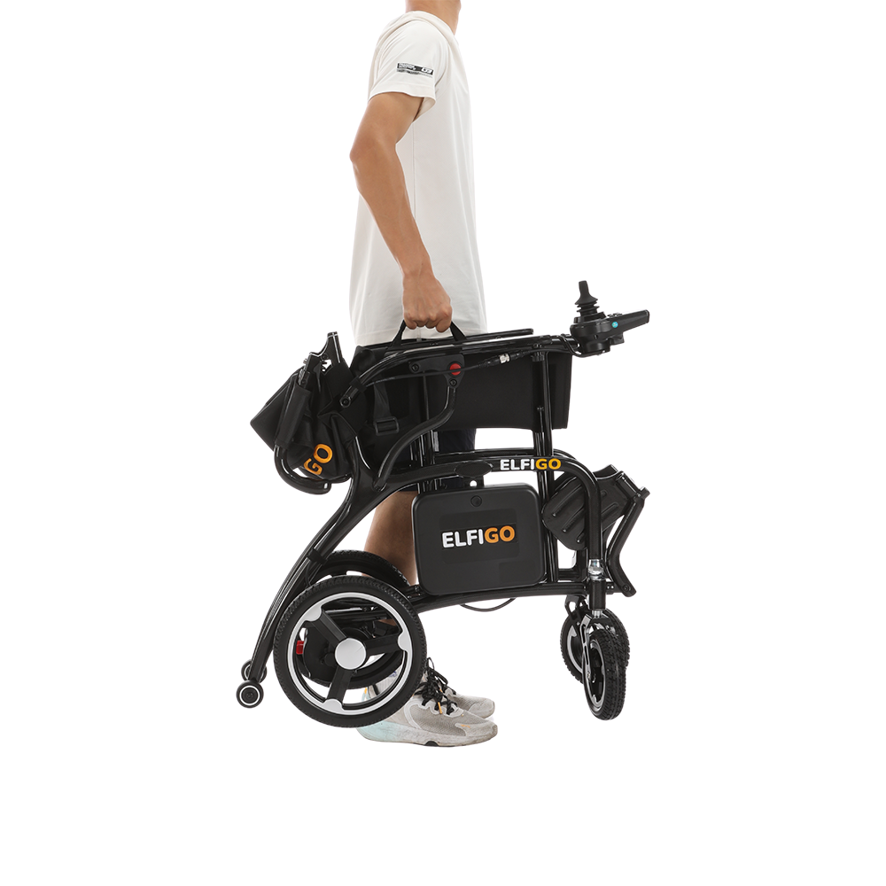 Ultra-Lite Carbon Electric Powered Motorised Wheelchair PMA V2 (10.8 kg) Carry Right