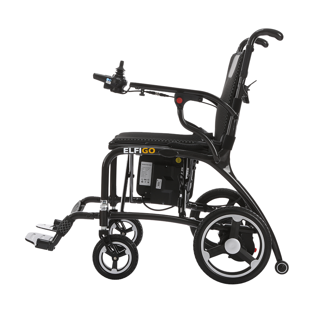 Ultra-Lite Carbon Electric Powered Motorised Wheelchair PMA V2 (10.8 kg) Left Side