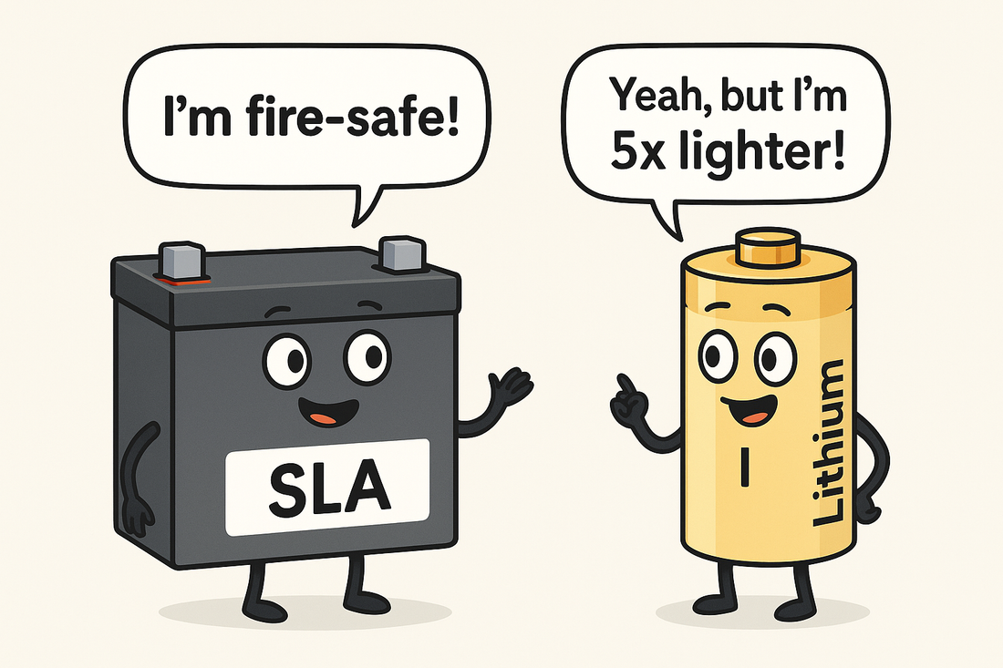 A conversation between an SLA and Lithium Batteries