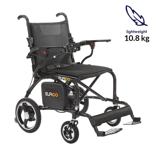 Electric wheelchair weighing 10.8 kg