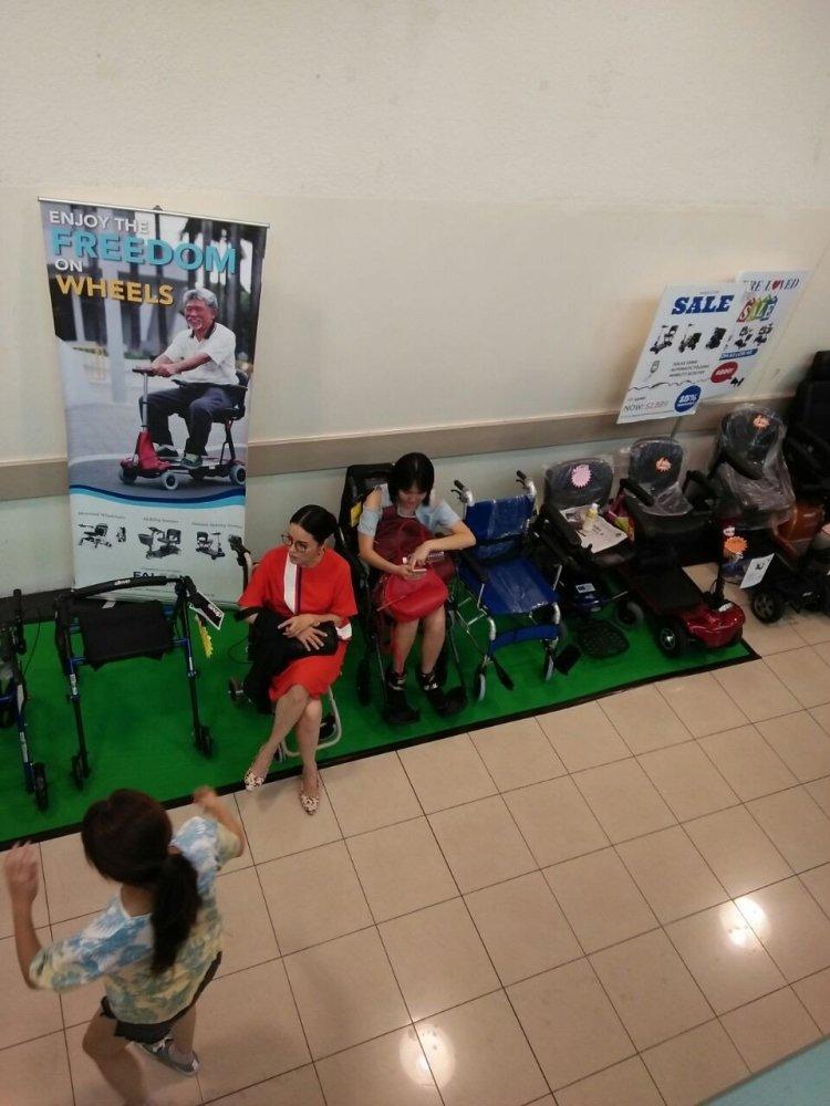 Celebrity on our Wheelchair - Falcon Mobility Singapore