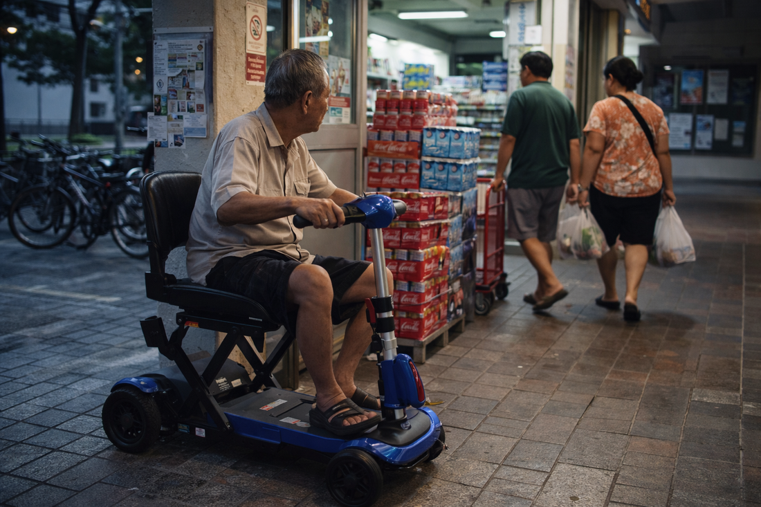 Between the Minimat and the Void Deck: The Unspoken Parking Dilemma Every Mobility Scooter User Faces