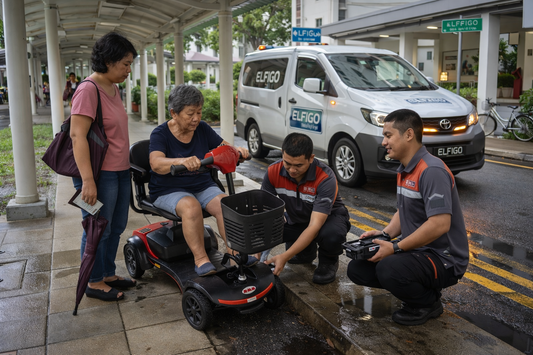 The Polyclinic Drop-Off Zone Was Already in Sight — But I Slowed Down Because I Couldn’t Picture What Happens If My Personal Mobility Aid (PMA) Stops Among All the Cars