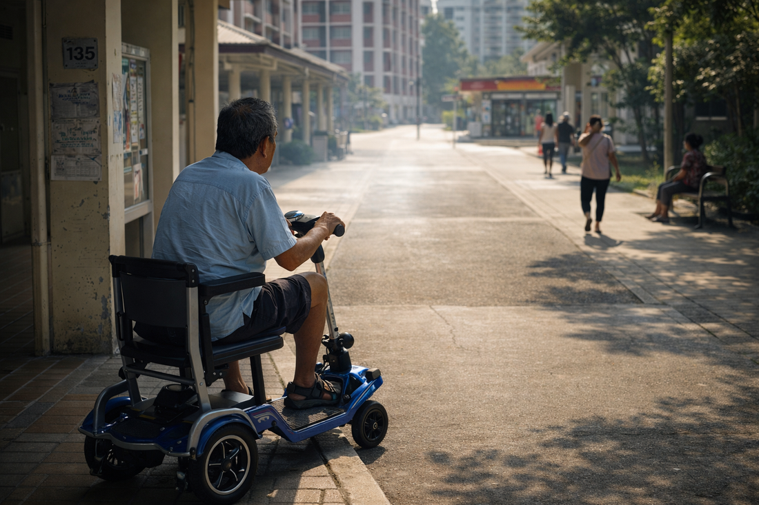 Between Shelter and Sun: How Partial Walkway Gaps Quietly Redraw Mobility Scooter Routes