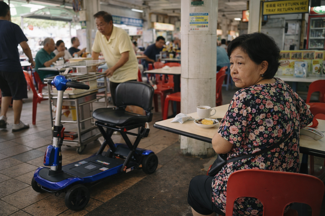 Where Do I Park This Here?: The Hidden Friction of Stopping a Mobility Scooter at Hawker Centres and Shops