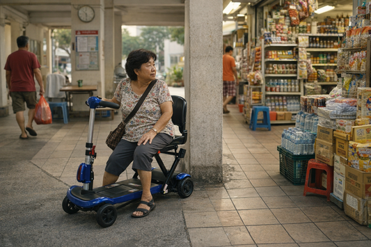 Nowhere to Pause: The Daily Friction of Stopping and Parking a Mobility Scooter Between Shops and Walkways