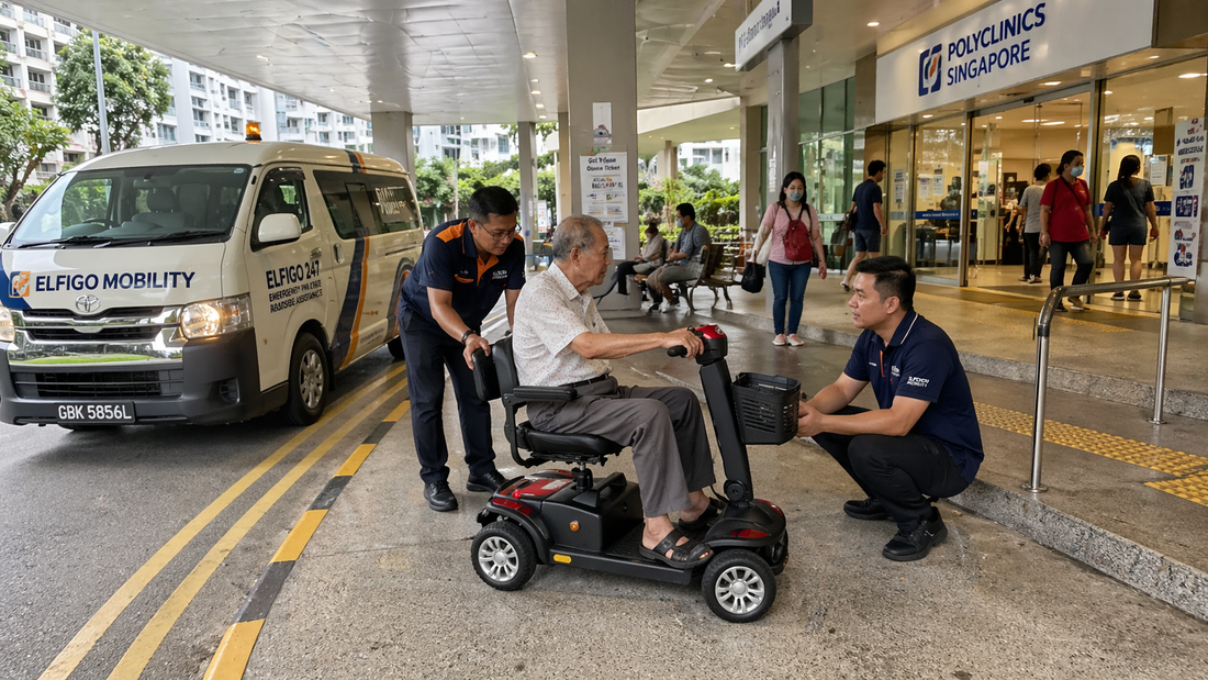 PMA Stops Just Outside the Polyclinic Entrance—But the Final Ramp Cannot Be Cleared