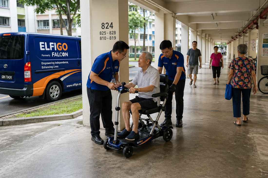 PMA Stops Midway Along a Sheltered Linkway Between Two HDB Blocks With No Way to Turn Back