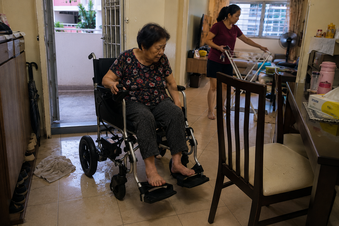 The Family Didn’t Reject the Motorised Wheelchair — They Reorganised the Entire Living Room Around It
