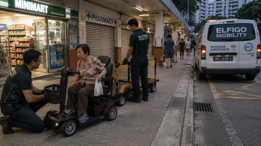 PMA Stops Outside a Neighbourhood Pharmacy After the Shutters Have Already Come Down for the Evening