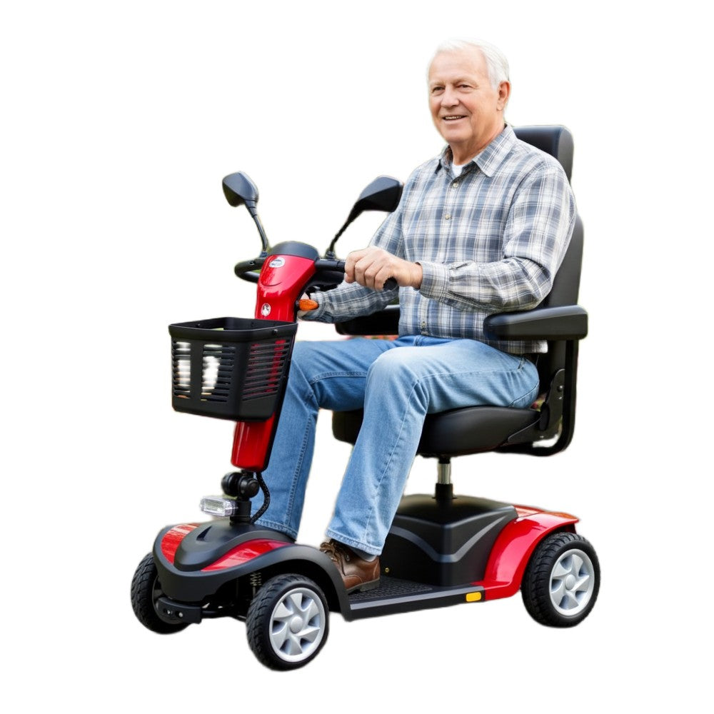 Budget-Lite Mobility Scooter with Australian Man