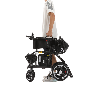 Ultra-Lite Carbon Electric Powered Motorised Wheelchair PMA V2 (10.8 kg) Carry Left